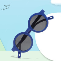 Lunettes de soleil légères et anti-rayonnement pour enfants à prix d'usine avec cadre rond coloré Nuances polarisées pour garçon et fille à la mode