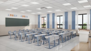 Hiện đại được thiết kế nội thất trường học thoải mái bảng gỗ nhựa lớp học bàn ghế đặt cho Trung Học nhà văn phòng sử dụng - Product Image 4