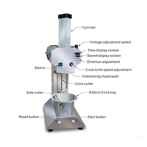 Machine à peler les noix de coco à bas prix, en acier inoxydable 304, éplucheur manuel de noix de coco, machine à peler les noix de coco à vendre - Product Image 2