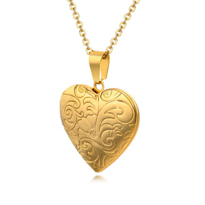 Collana con Ciondolo Unisex Trendy in Acciaio Inossidabile Placcato <span class=keywords><strong>Oro</strong></span> 18K con Design a Serpente Martellato e Fiore Gonfio, Regalo per Occasioni Speciali - Product Image 6