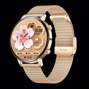 Reloj Inteligente MK96 BT Call para Mujer, Pantalla AMOLED de 1.32 Pulgadas, Monitor de Salud, Frecuencia Cardíaca, Fitness, Sueño, Reloj Inteligente Femenino - Product Image 2