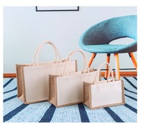 BESTELLA sacs de jute naturel écologique réutilisable lin toile de jute plage épicerie Jute toile de jute sac fourre-tout Logo personnalisé