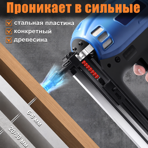 Pistola de Clavos Neumática Multifuncional de Acero para Gas con Escape Multidireccional, Tamaño de Remache de 1/4 de Pulgada para Fabricación de Letreros Publicitarios - Product Image 1
