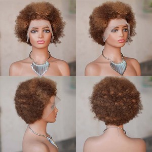 Бесплатная доставка, образцы оптом: парик Aro Kinky Curl с кружевной передней частью, натуральные человеческие волосы, необработанные бразильские, с сохраненной кутикулой - Product Image 3