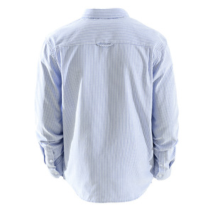 Camicie Oxford a Righe Polo Ricamate a Maniche Lunghe Camicia Casual da Uomo <span class=keywords><strong>Stile</strong></span> Business <span class=keywords><strong>Abbigliamento</strong></span> Ampio per Ufficio e Uso Quotidiano - Product Image 2