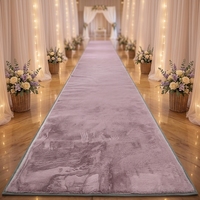 Tapis moderne en polyester uni à poils coupés imitation fourrure de lapin, confortable, doux, couleur personnalisable