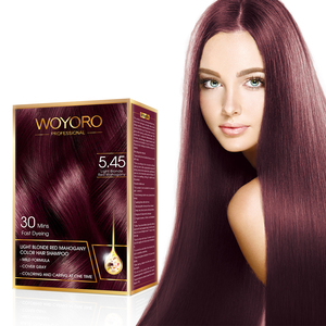 Champú para <span class=keywords><strong>tinte</strong></span> de <span class=keywords><strong>pelo</strong></span> para adultos, productos de belleza permanente de Etiqueta Privada, Color rubio claro, rojo <span class=keywords><strong>caoba</strong></span> - Product Image 6