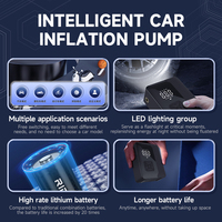 Pompe à air portable personnalisée pour pneus, 5V 2A, écran LED, batterie 1800mAh, pour voiture, vélo, ballon