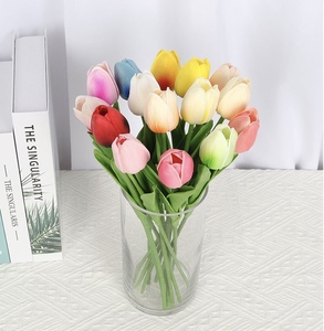 Flor de <span class=keywords><strong>Tulipán</strong></span> Artificial de PU de Alta Calidad con Tacto Real, Venta al por Mayor de Fábrica, Decoración de Hogar de Temporada para Interiores, Decoración para el Día de la Tierra - Product Image 2