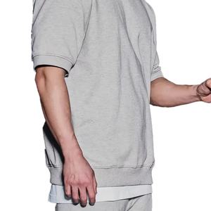 T-shirt oversize à coupe ample, épaules tombantes, streetwear, qualité, logo personnalisé, t-shirt uni pour homme - Product Image 6
