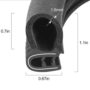 Joint d'étanchéité en caoutchouc pour bord <span class=keywords><strong>de</strong></span> <span class=keywords><strong>porte</strong></span> <span class=keywords><strong>de</strong></span> voiture Bande d'étanchéité pour remplissage <span class=keywords><strong>de</strong></span> fond <span class=keywords><strong>de</strong></span> <span class=keywords><strong>porte</strong></span> <span class=keywords><strong>de</strong></span> garage Bandes d'étanchéité en caoutchouc pour voiture Garniture étanche - Product Image 4