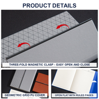 Ensemble de carnets A5 en cuir PU en gros, papeterie de bureau, cadeau d'affaires avec stylo, boîte cadeau et sac cadeau, logo personnalisé