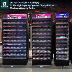 Espositore per Tabacco e Sigarette con Illuminazione LED per Sigarette, Bustine, Liquidi e Prodotti in Capsule - Product Image 3