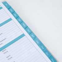 Carnets à spirales A5 personnalisés avec logo imprimé, feuille d'or rose, agenda 2027, agenda mensuel, hebdomadaire, journalier, planificateurs pour enseignants