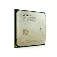 Processeur CPU FX-8100 95W 8 Mo de cache 8 cœurs 8 threads 3,1 GHz Socket AM3+ 32 nm pour PC économique, station de travail de bureau, directement de l'usine
