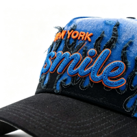 Gorras de Lona con Logotipo Personalizado al por Mayor, Diseño Desestructurado con Pedrería, Protección Solar, Lavadas, para Hombre y Mujer