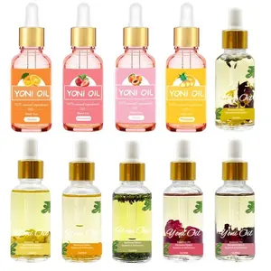 Etiqueta privada Yoni Oil Vagina femenina Estiramiento Productos de higiene femenina Yoni Oil Rose Essential Yoni Aceite de masaje
