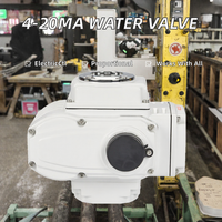 Vanne de régulation d'eau OEM 4-20mA, actionneur de vanne proportionnelle électrique, structure vanne papillon/bille, pression moyenne 0°C-400°C