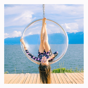 Chaise suspendue, en alliage d'aluminium, transparente, moderne, style œuf, pour Patio, à personnaliser, livraison gratuite - Product Image 1