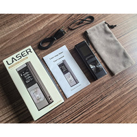 Télémètre laser infrarouge 0-80M, outil de mesure numérique portable avec corps en alliage d'aluminium et port de charge Type-C