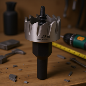 Scie cloche HSS Ttake 38 mm fabriquée en Italie pour le perçage du bois et du métal - Product Image 3
