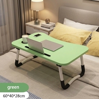 Bureau de lit en bois antidérapant pliable, petite table de bureau, d'étude ou de repas avec porte-gobelet et tiroir pour usage domestique