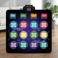 Nouveauté : Tapis de danse multifonctionnel électronique interactif musical avec lumières et son, jeu de tapis de danse
