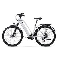 Bicicleta eléctrica urbana de 27.5 pulgadas con motor de 500W y cuadro bajo, precio de fábrica
