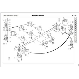 Accesorio para Imprenta Heidelberg, Separador de Papel Cd102 F2.028.182S187190S, Pieza Nueva para Impresora Offset - Product Image 2
