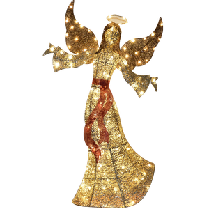 Lumières décoratives d'ange lumineux marron pour la décoration intérieure de Noël - Product Image 5