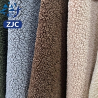 Tissu en polaire Sherpa tricoté 150D, poids lourd 600G, 100% polyester, multicolore, OEM ODM, prêt à être expédié