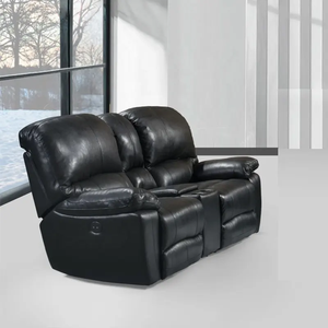 Divano <span class=keywords><strong>in</strong></span> <span class=keywords><strong>Pelle</strong></span> con Chaise Longue e Poltrona Reclinabile, Set di Mobili per Soggiorno, Divano Reclinabile - Product Image 3