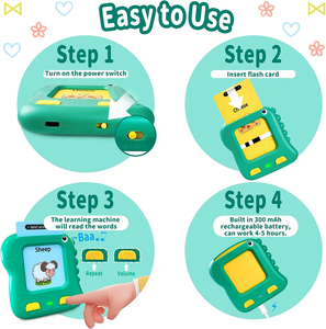 Éducatif de poche discours autisme thérapie sensorielle électronique <span class=keywords><strong>cognitive</strong></span> parler cartes Flash apprentissage Machine jouets - Product Image 3