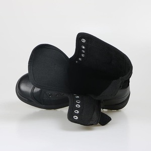 Bottes montantes en toile et maille, chaudes en laine pour l'hiver, chaussures de randonnée unisexe à talon moyen, pour usage extérieur, couleur unie, lacets avant - Product Image 3