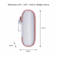 Étui de voyage rigide en EVA pour rasoir électrique féminin avec poche en filet, sangle élastique et pochette de protection