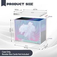 Boîte de présentation personnalisée pour UPC ETB Booster Box, boîte Elite Trainer Box avec couvercle magnétique, étui en acrylique avec protection UV, protecteur TCG ETB