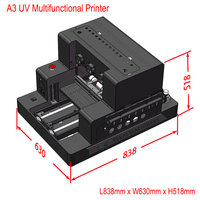 Impresora multifunción UV de A3-L805, máquina de impresión automática plana para botellas