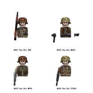 Blocs de construction de la Seconde Guerre mondiale, États-Unis, Royaume-Uni, France, Allemagne, URSS, infanterie, Afrique, <span class=keywords><strong>Korp</strong></span>, figurines d'action miniatures, jouets, cadeau pour enfants - Product Image 5