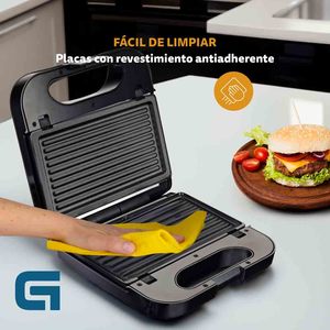 Grille-sandwich 750W en acier inoxydable à double fente pour griller les sandwichs - Product Image 4
