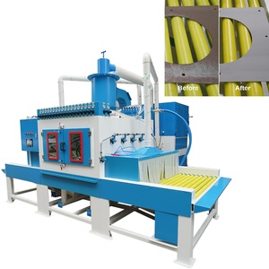 High Efficiency Automatic Roller Conveyor Sand Blasting Machine for Metal Flat Plate Workparts - Product Image 1
