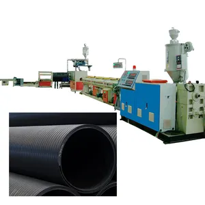 HDPE Wall Spiral Winding Sewer Drainage Corrugated Pipe Extrusion Line Machine