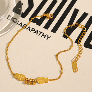 Collar con colgante de Piscis, conjunto de joyería con dijes de constelación de aleación de zinc dorado para mujer, regalo - Product Image 4