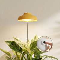 Lampe de culture intelligente pour plantes d'intérieur Smart Planter Companion, parapluie lumineux 4000K, contrôle tactile, jaune, 5W, alimentation USB, hauteur réglable, 8/12/16H