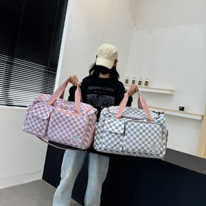 Unisex Fashion Large Oxford Waterproof Zipper <b>Light</b> Weight Sport Makeup Garment Storage Duffle for Clothes Vintage Travel Bag - Product Image 1