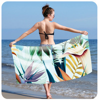 Serviette de plage en microfibre turque 2025, séchage rapide, absorption d'eau, motif original, colorée, serviette de voyage de luxe