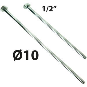 Tube en cuivre chromé complet avec capuchon femelle 1/2 MM 10-CM 30 pour outil de tournage - Product Image 2