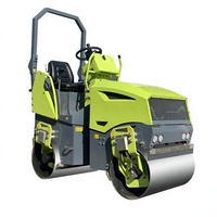 Rouleau vibratoire à double tambour DOHERO Mini Asphalt 7,6 CV, équipement de construction avec garantie de 5 ans