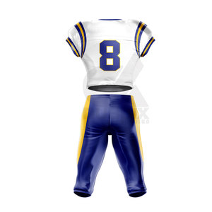 Tenue d'entraînement respirante grande taille à manches courtes, uniforme de football américain 100 % polyester de haute qualité, logo personnalisé, best-seller - Product Image 2