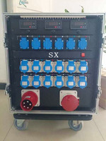 Equipo de Distribución de Energía SX-18CP Trifásico de 63A, 5 Núcleos, 16A, Impermeable, con Conector Powercon, Interruptor Francés, Luces LED, 220V