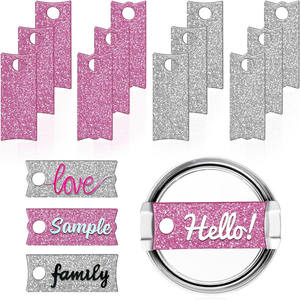 Pour Stanley pour Quencher nom étiquette plaques blancs 30oz 40 oz gobelet tasse tasses accessoires acrylique Sublimation <span class=keywords><strong>Photo</strong></span> étiquette plaque signalétique - Product Image 2